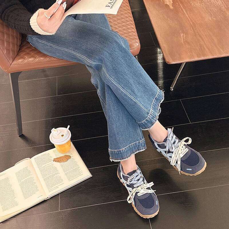 2025 New Dual Lacing Design Color-Block Fashion Casual Shoes - Versatile Outdoor Lightweight Athletic Sneakers