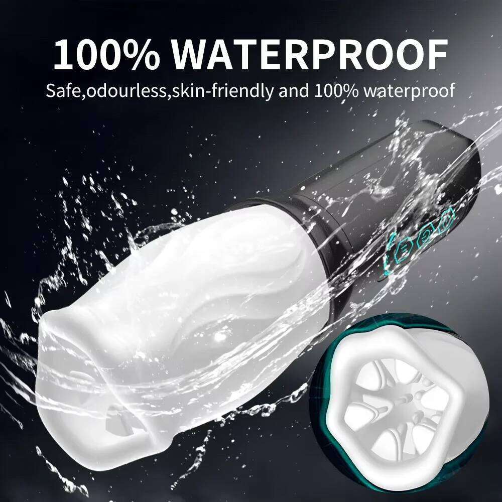 Automatic Male Masturbator Vibration Blowjob Sucking Machine Silicone Vagina Masturbation Cup Sex Toys Adult Goods for Men W260305