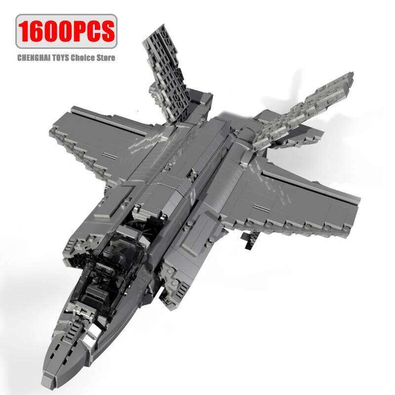 Aircraft Series F35 Fighter Building Blocks Model Famous WWII Military Airplanes MOC Bricks Sets Boys Toys Gifts For Childrens Z260306
