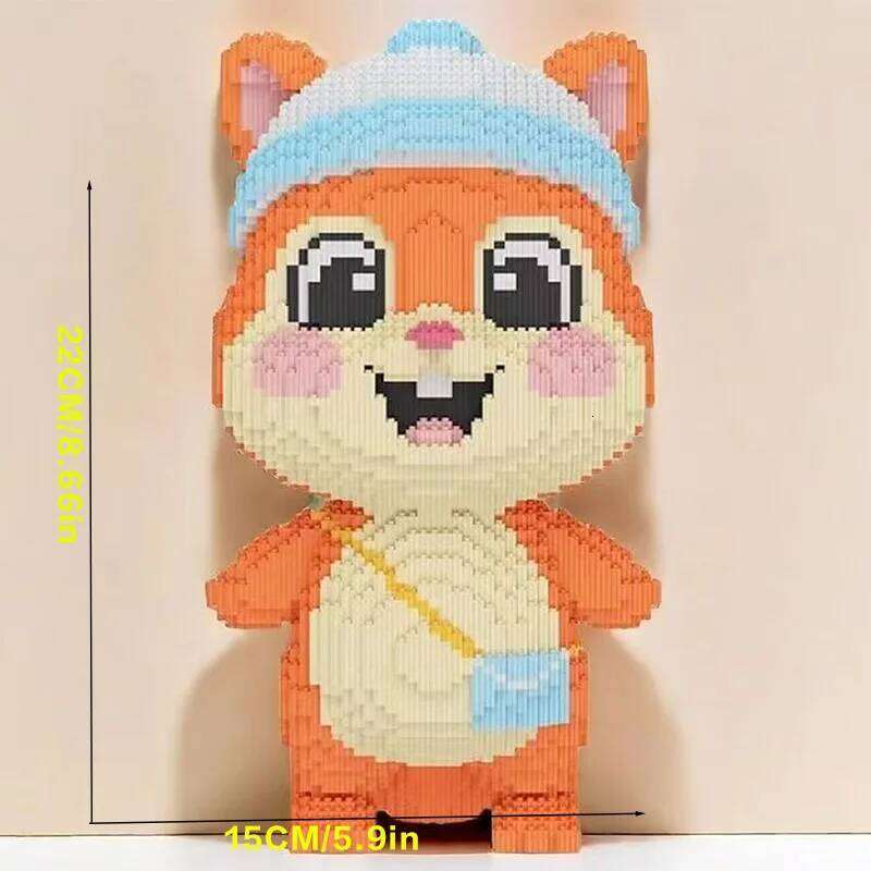 8136 Pieces Squirrel Animal Building Block Model Room Decoration Birthday/Halloween/Valentine's Day/Christmas/Christmas Holiday Z260305