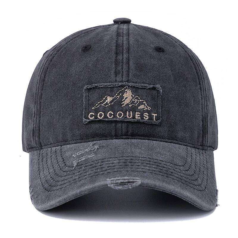 New Style Unisex Washed Cotton Vintage Baseball Cap Mountain Peak Embroidery Outdoor Sports Dad Hat For Men And Women Y260304
