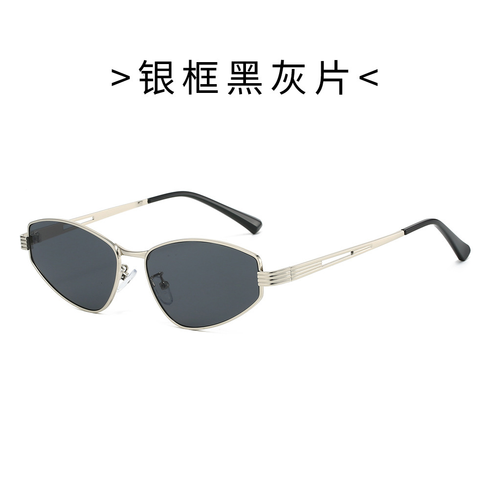 25 new models of irregular metal small-frame sunglasses, trendy high-end, UV protection, retro European and American style