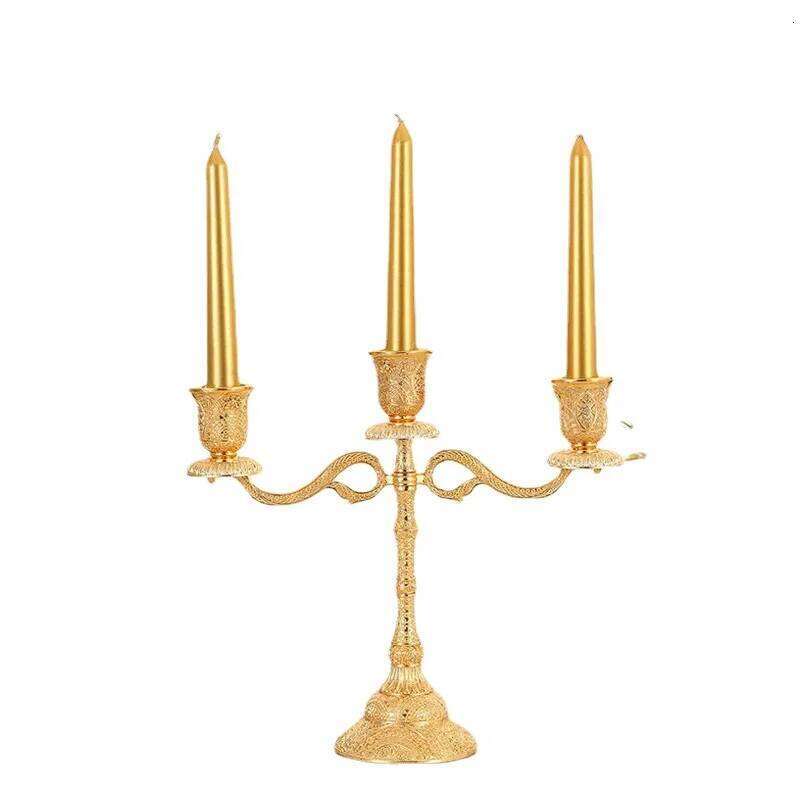 1/3/5 European Light Luxury Home Table Candlelight Dinner Wedding Shooting Decoration Craft Gifts Candle Holders XJ260305