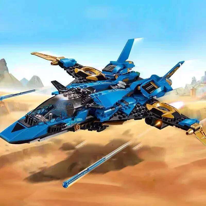 Compatible Sets Series Building Blocks Jay Storm Fighter Element Spaceship Flying Machine Children's Assembling Gifts 70668 Z260306