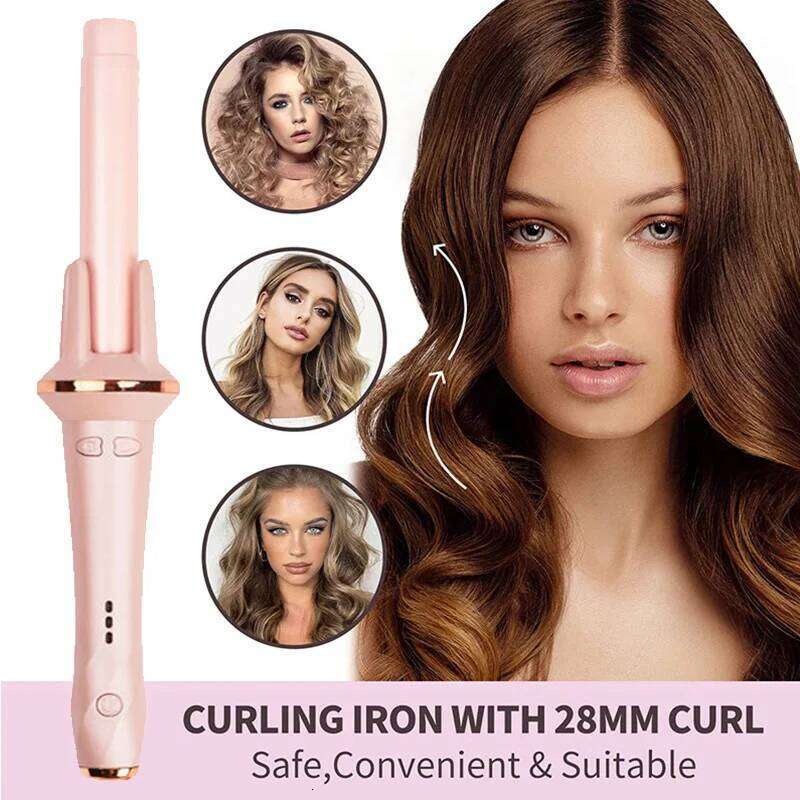 Automatic Curler Negative Ion Lazy Person Large Wave Perm Household Small Type Electric Ceramic Spin Curling Iron 26Y0306