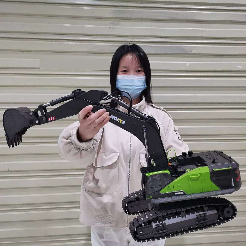 1/14 HUINA 1593 582 RC Excavator Dumper Truck crawler Alloy Tractor Loader 2.4G Radio Controlled Car Engineering toy for boy C260305