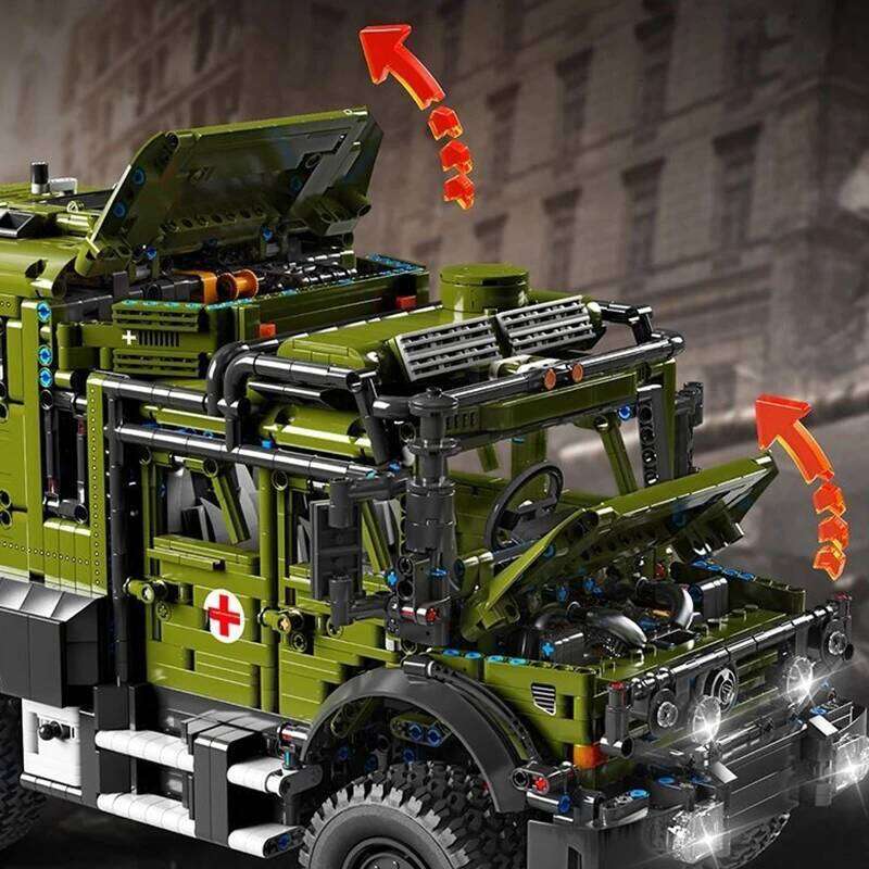 3850PCS Technical Remote Control Off-Road Rescue Vehicle Building Blocks Model Kids Assembly Truck Toys MOC Bricks Gift For Boys Z260305