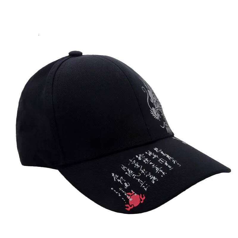 Chinese Style Dragon Pattern Baseball Hat For Men And Women Versatile National Tide Cap Hip Hop Skateboarding Cool Y260304