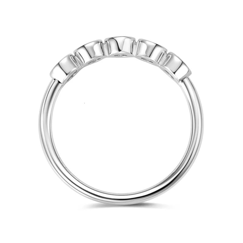 Lnngy Certified m Round Bezel Ring Bague Argent 925 Sterling Silver Wedding Rings for Women Couples Jewelry Gift 260304
