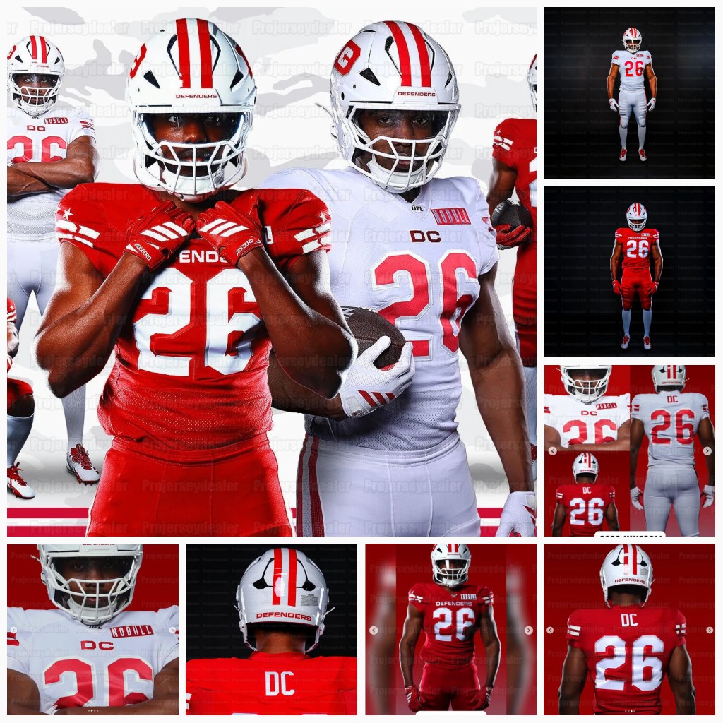 D.C. Defenders 2026 UFL Jerseys Brian Abraham Deontay Anderson Javon Antonio Trae Barry Ben Bresnahan Paxton Brooks Mike DiLiello Tykeem Doss