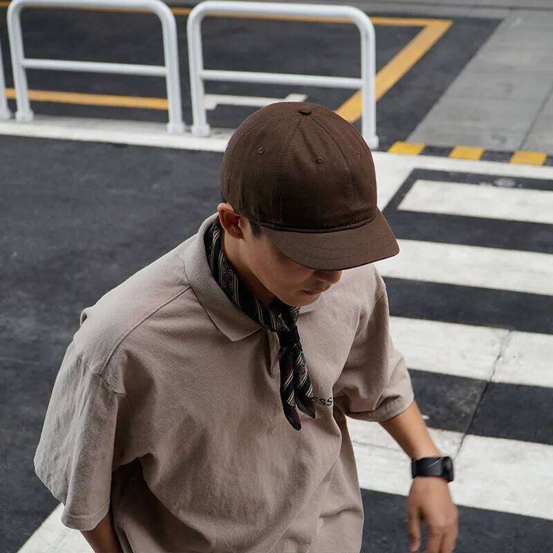 Adjustable Baseball Cap for Men and Women, Short Brim, 100% Cotton, Daily Sports, Large Hats, K-pop Y260304