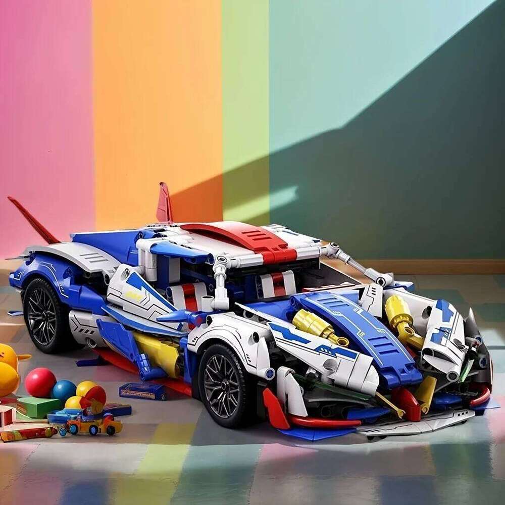 Supercar building block set, helios racing car model, perfect gift for birthday, Christmas, Halloween, New Year party Z260306