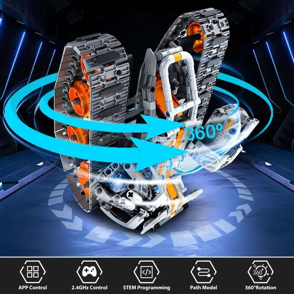 724pcs 4 in 1 City Technical Programming RC Robot Building Kit Stem Racing Car 6-16 Year Old Kids Bricks Toys for Boys Gifts Z260306
