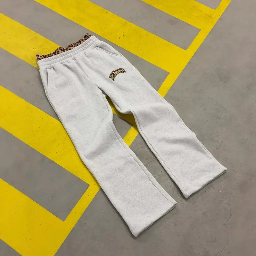 Harajuku American Style Spliced Double Waist Hip-Hop Rap Fashion Loose Pants Casual Pants Men Women Loose Sports Streetwear 260303