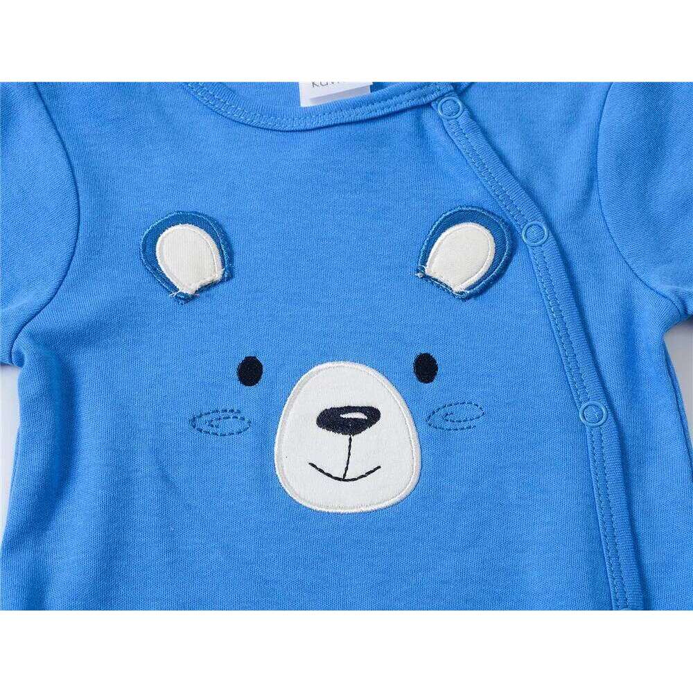 Kavkas Long Sleeve Cotton Boy Rompers 0-12 Months Bear Design Newbron Baby Boys Romper Overalls Costume Z260306