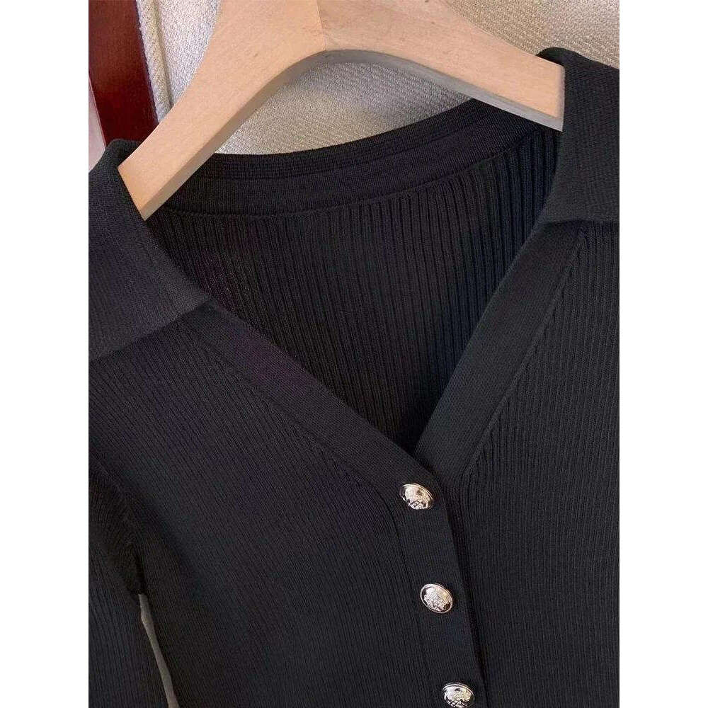 2026 Designer Retro Long Sleeve - Autumn/Winter Fashion French Knitted Mini Dress