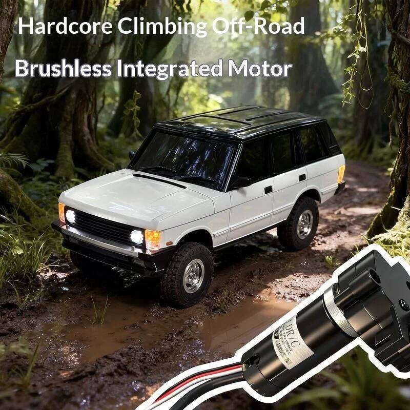 Ldrc18401pro 1/18 Full Scale Induction Brushless Four Wheel Drive Remote Control Off Road Vehicle Climbing Model Boy Gift C260305
