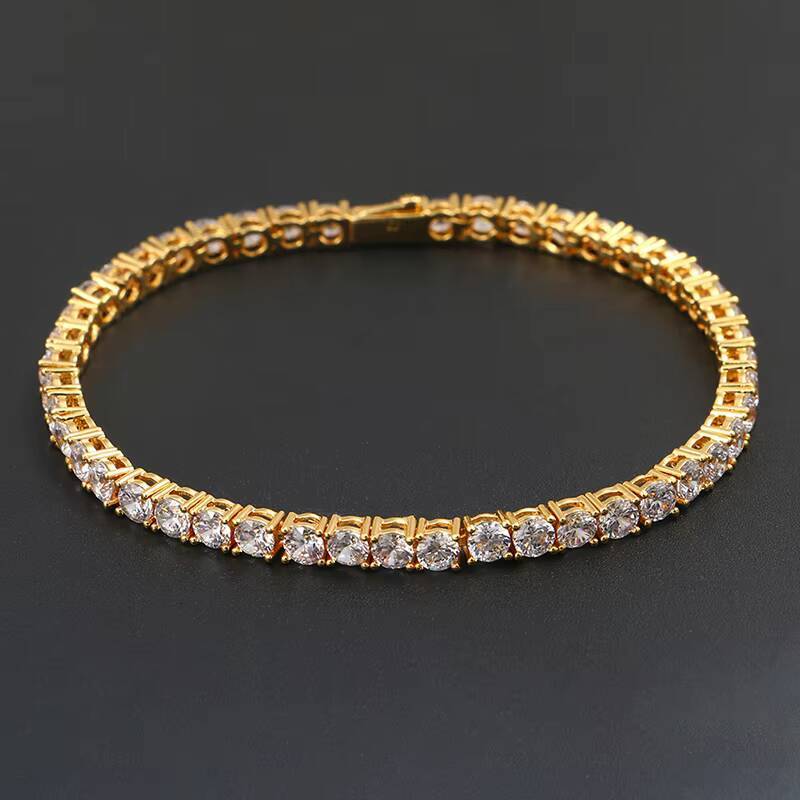 Fashion Jewelry Hip Hop Iced Out Moissanite/Zircon Tennis Bracelet