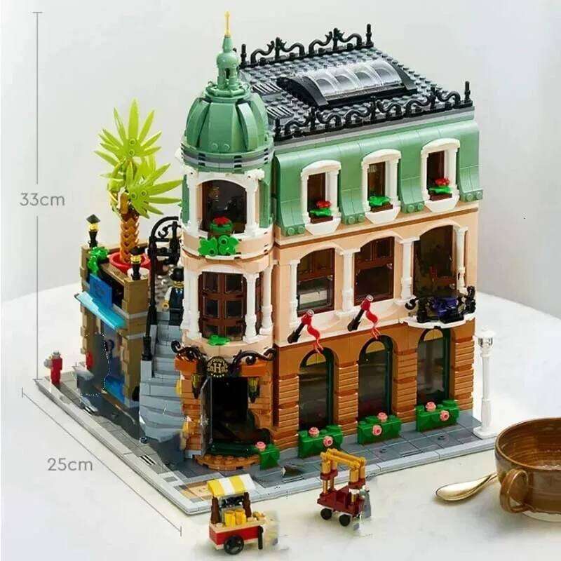3066 PCS Boutique Hotel Modular Compatible T63336 10297 Building Blocks Bricks Toys Birthday Christmas Gifts Z260306