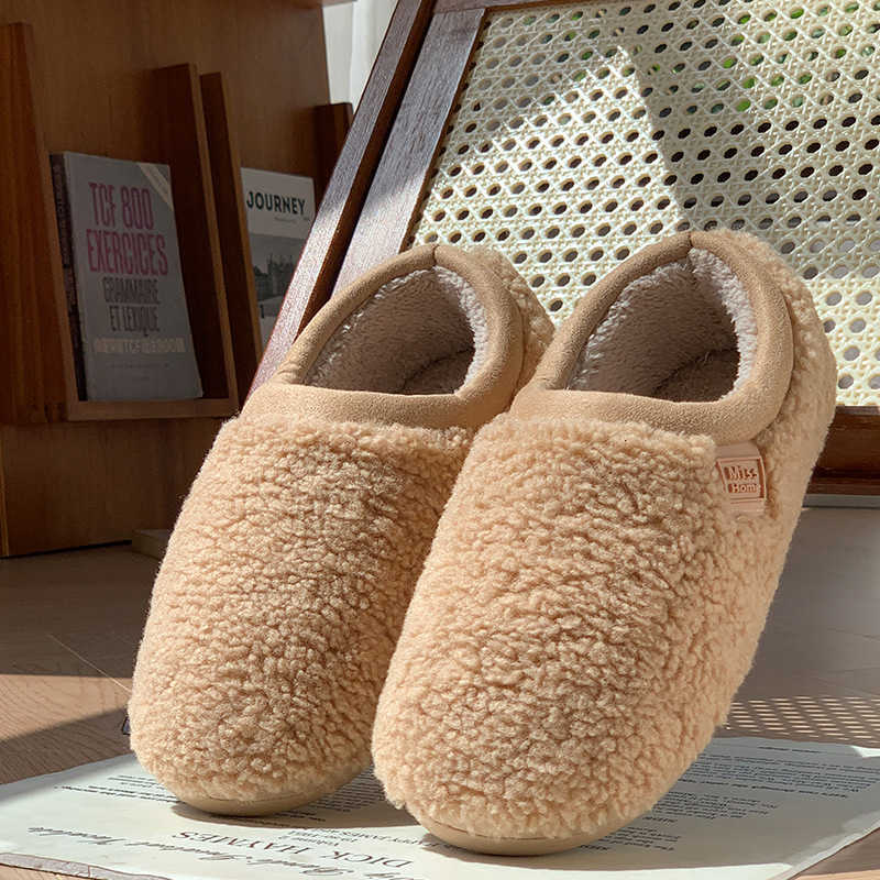 New 2025 Cotton Slippers for Women Winter Couples Indoor Home Non-Slip Warm Fleece Lined Slippers for Men Winter S260305