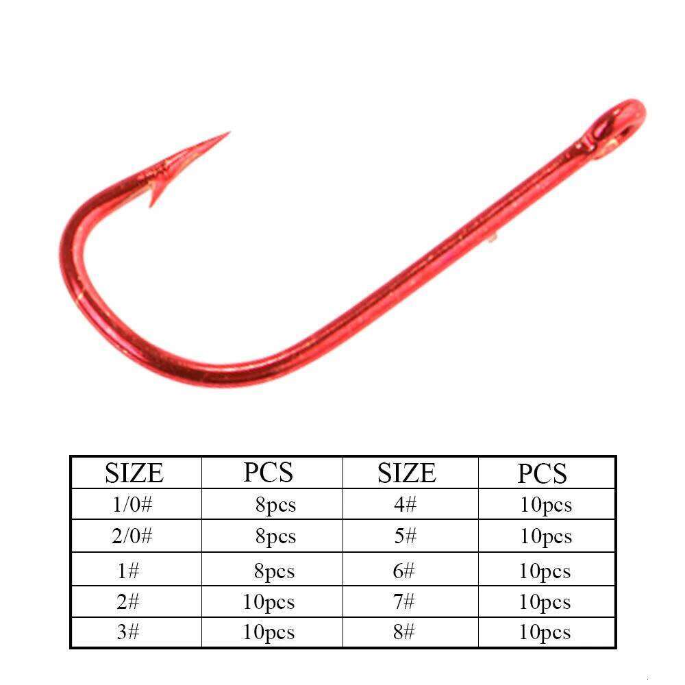 NGB 30PCS SODE High Carbon Steel Barbed Fishhook Bent Baitholder AD Sharp Ringed Carp Hook Fishing Tackle S260305