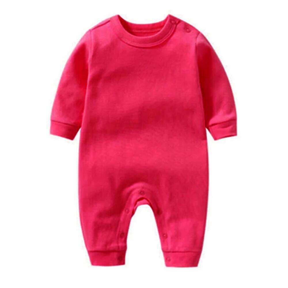 Christmas Baby Romper Long Sleeve Cotton Solid Color Spring Autumn Newborn Jumpsuit Unisex Infant Clothes For Boys Girls Z260306