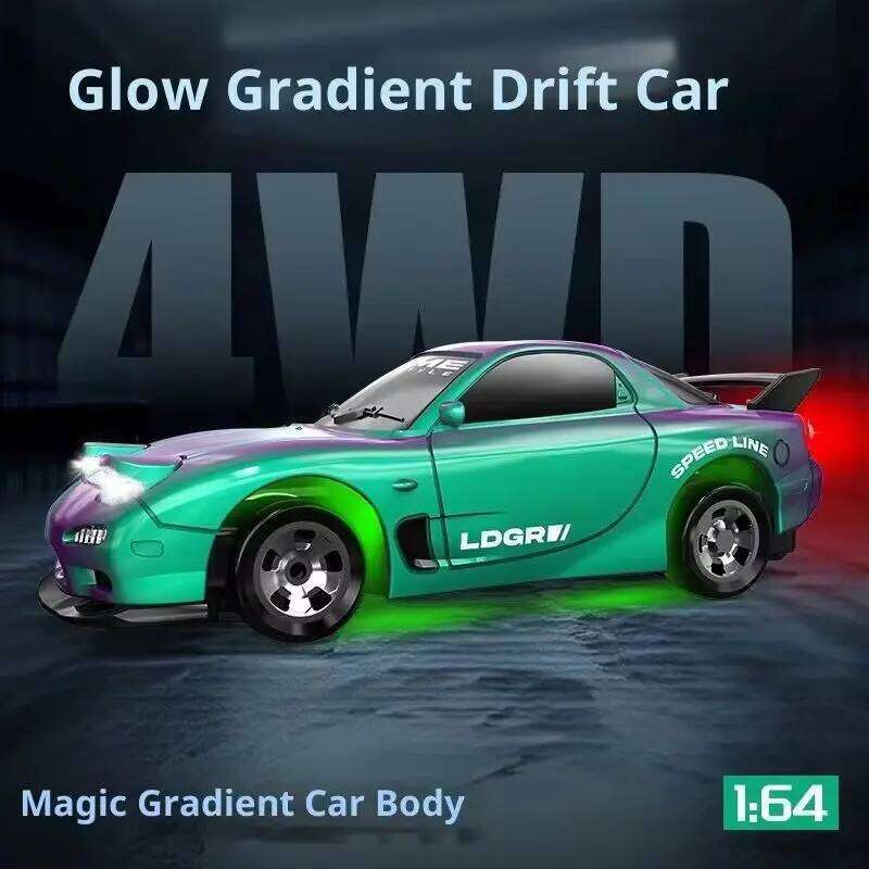 Mini 1:64 4WD Drift 15KM/H High Speed Off-Road Vehicle Desktop Pocket Car Toys RC Racing Boys Gifts C260305