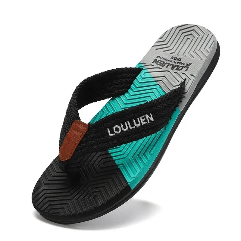 Men Flip Flops Slides Trend Summer Anti-skid Man Slippers Outdoor Light Casual Beach Male Sandals Household Slides for Men 260304