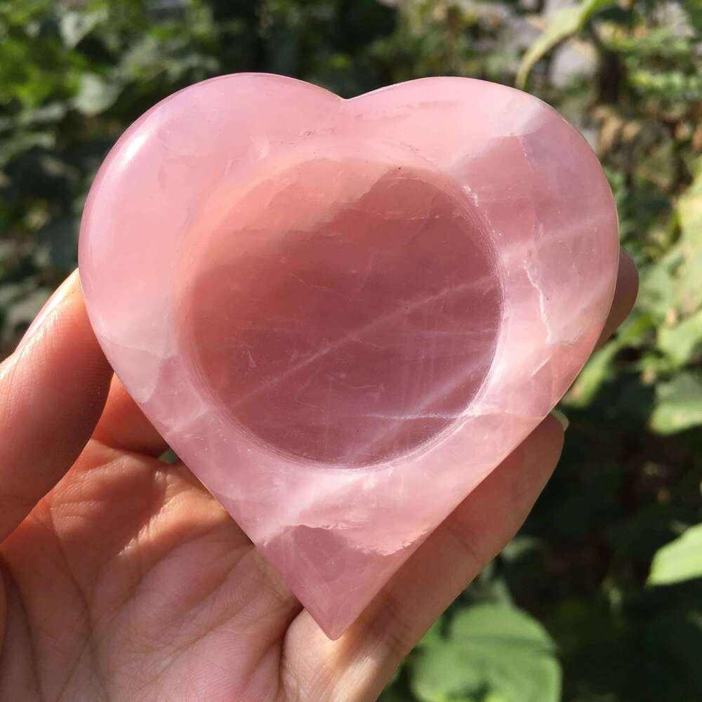 Natural Crystal Candlestick Polished Rose Quartz Candelabrum Hand Carved Pink Gemstone Lucky Fortune Healing For Decor XJ260305