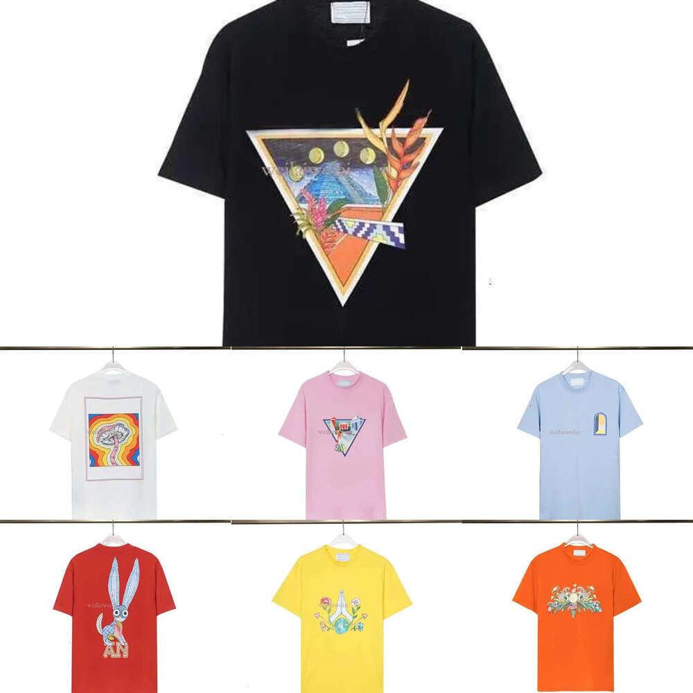 Cablanc Mens Designer T Shirt Luxury Cotton Graphic Tee Summer Short-sleeved T-shirts For Men Women Half-sleeved Travel Vacation Couple Tshirt Eur Size S-3xl