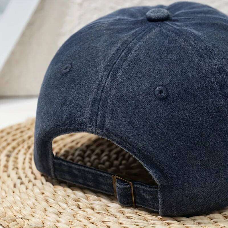 Fashion Versatile Little Daisy Cartoon Print Washed Vintage Soft Top Sunshade Unisex Baseball Cap Y260304