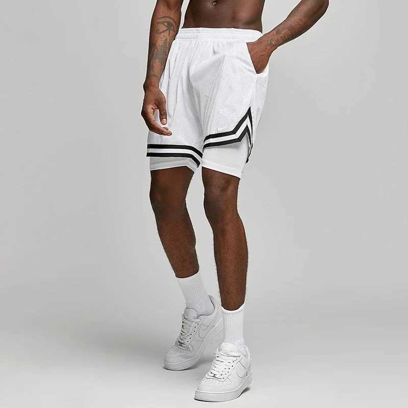Fake Two Basketball Shorts Loose American Anti-light Men Women Ball Pants Summer Quasi-training Running Sports Five-point Pants X260306