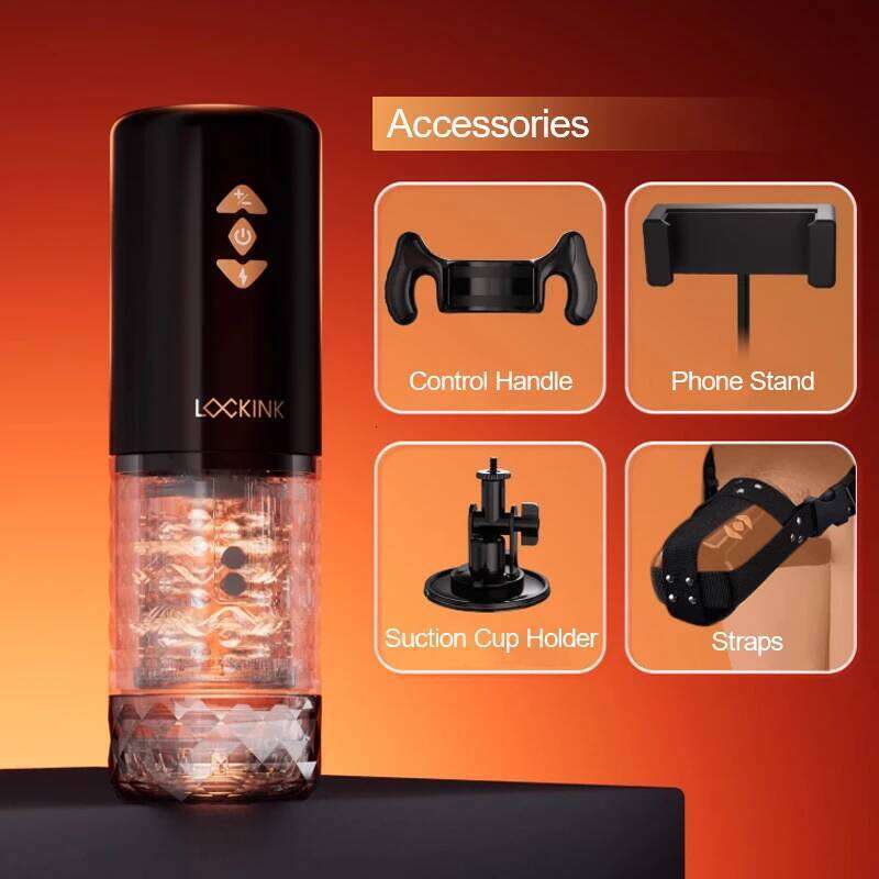 LOCKINK Male Electric Shock Masturbator Pocket Pussy Automatic Men Masturbation Cup Intelligent Penis Training Vibrator Sex Toys W260305