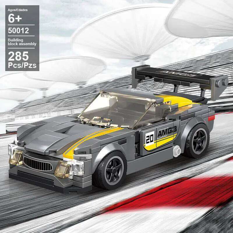 City Speed Sport Racing Cars Building Blocks Model MOC Bricks Racer Vehicle Kid Education Toys for Childrens Boys Gifts Z260306