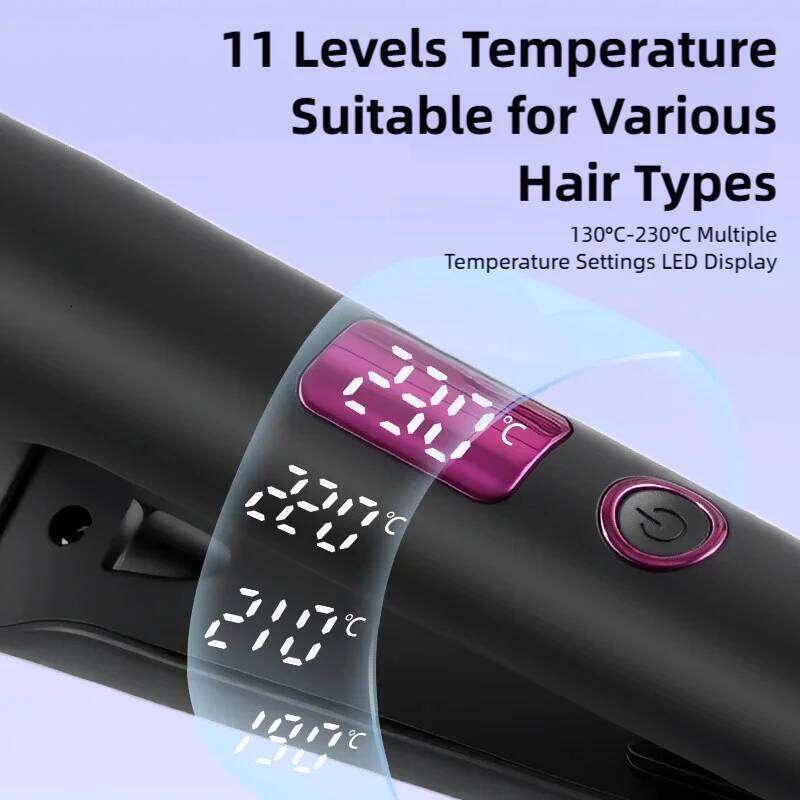 TINSOL New 2-in-1 & Straightener Multi-Function Hair Styling Tool Dual-Purpose Curling and Straightening Iron 26Y0306