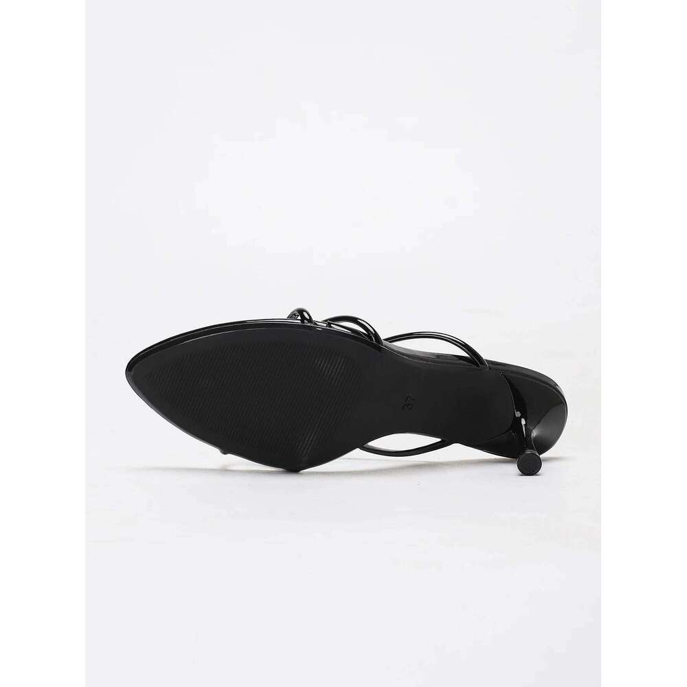 Women's Fashion-Elegant Patent Leather Slip-On Stilettos - Comfortable Simple & Versatile