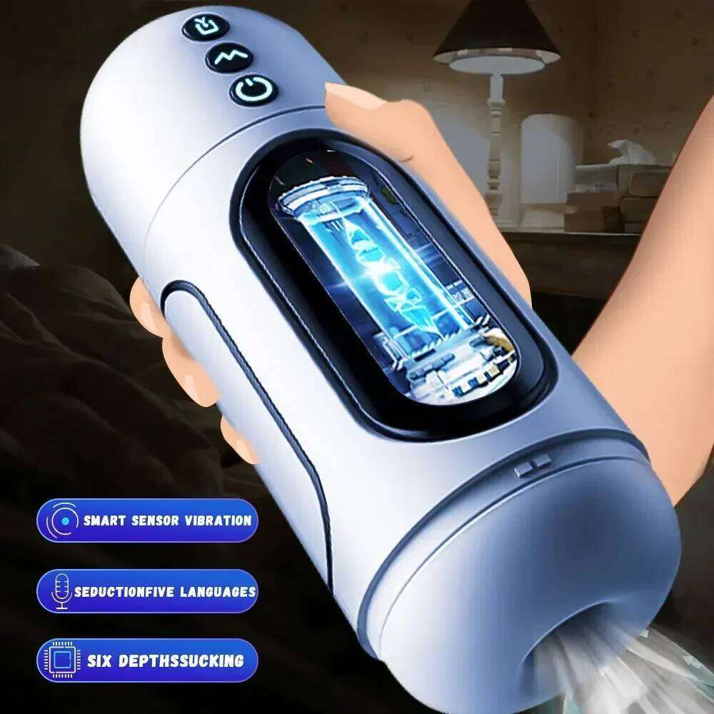 6 Modes Sucking Vibrator Male Masturbator Cup Masturbation Machine Pussy Vaginas Sex for Men Adults 18 Sexy Toys W260305