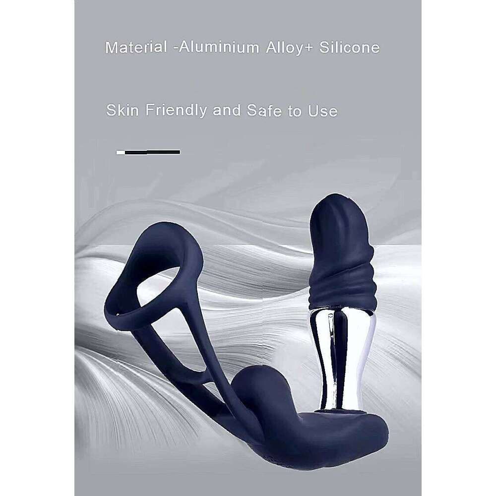 Prostate Massager With Vibrating Electric Shock Features Remote Control Stretching Anal Stimulator For Male Masturbation Toys W260305