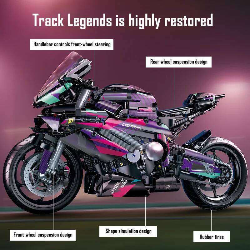 Motorcycle Building Blocks Technical City Moto Car Model 2096pcs DIY Motorbike Construction Toy Superbike Bricks Toys For Boys Z260305