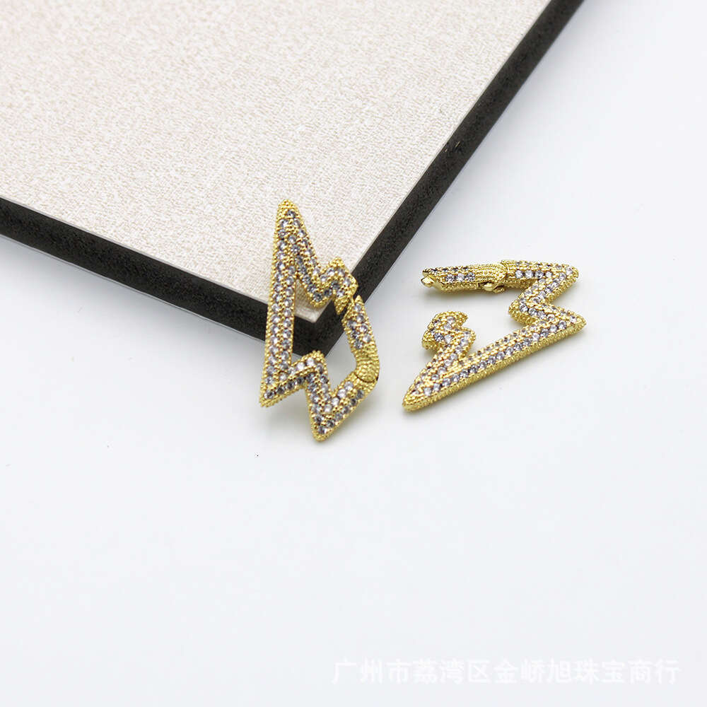 Cross-Border New Hot-Selling Electroplated Micro-Inlaid Semi-Finished Cuban Chain Necklace Pendant Manufacturer Wholesale High Quality/Piece