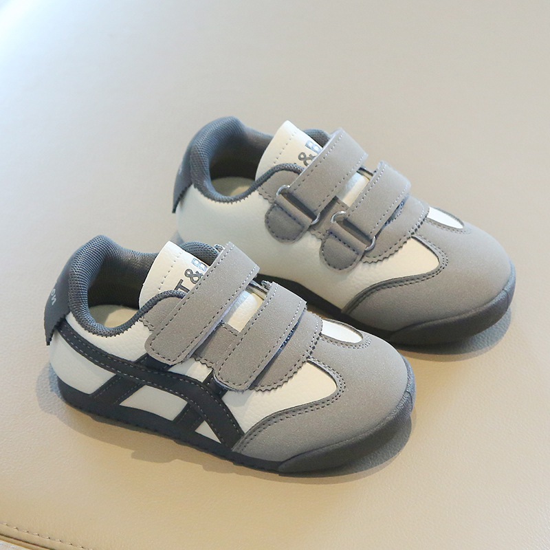 Free Shipping Fashion Sport Shoes For Children PU Leather Ergonomics Kids Sneakers Soft-soled Children's Sneakers Boy's Girl's Tennis S