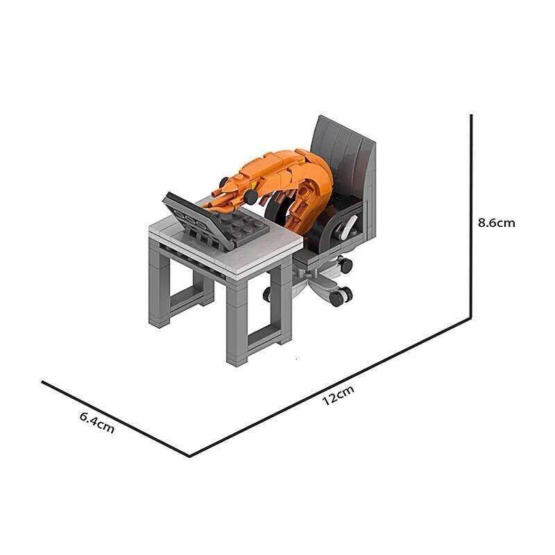 2026 New Hot Building Block Cattle Horses Shrimp Model Figurines Assembly Randomly Mixing Internet Celebrity Creative Parodies Z260305