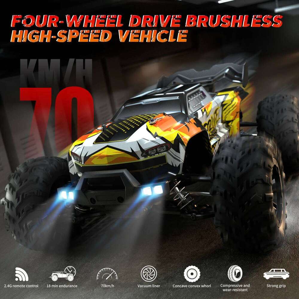 JJRC Q117 Brushless RC 70KM/h Speedcar Runcar 1/16 Remote Control Monster Truck Adults Boys Car Toys C260305