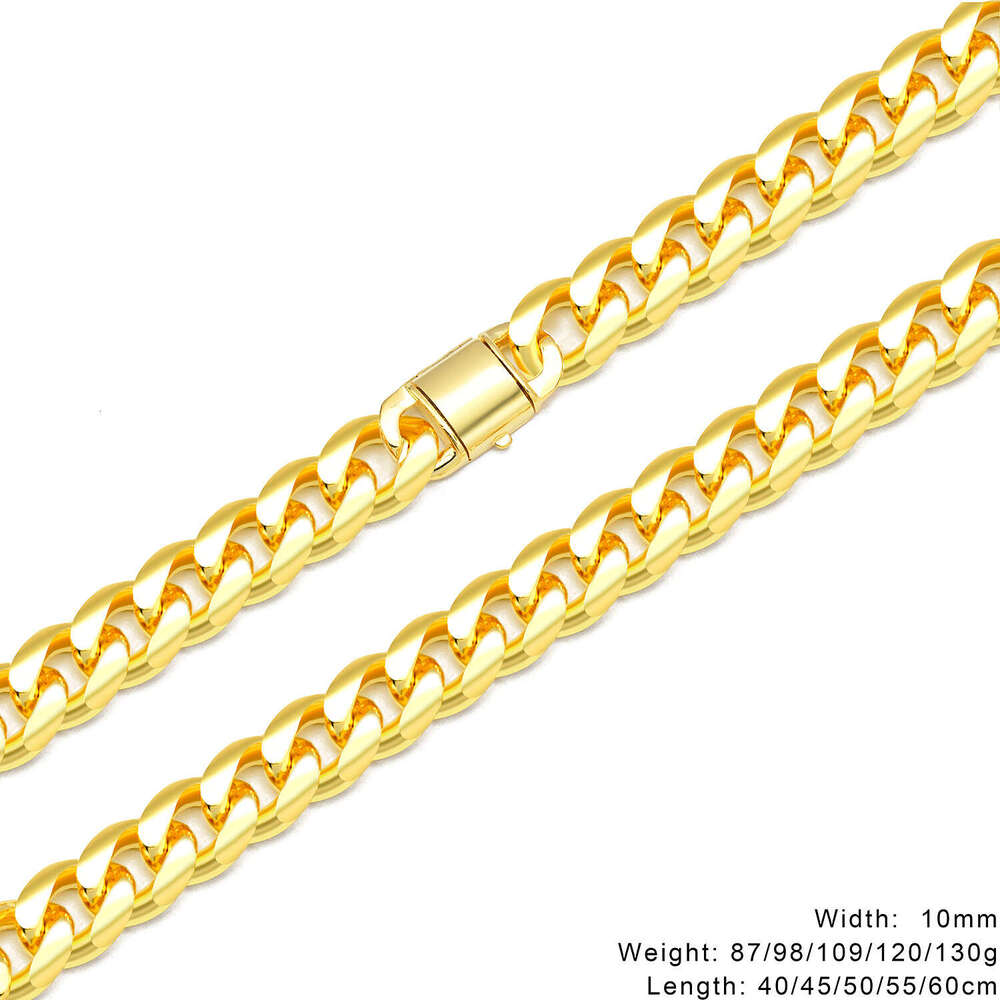 American-style Cuban 925 silver necklace for men and women, light luxury cross-border jewelry, sweater accessory, irregular chain