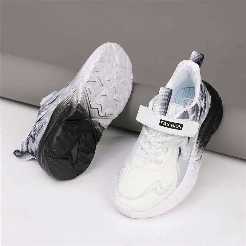 Kids Casual Breathable Running Tennis Children Sneakers Girls Fashion Gradient Designer Sports Shoes Outdoors 26Y0304