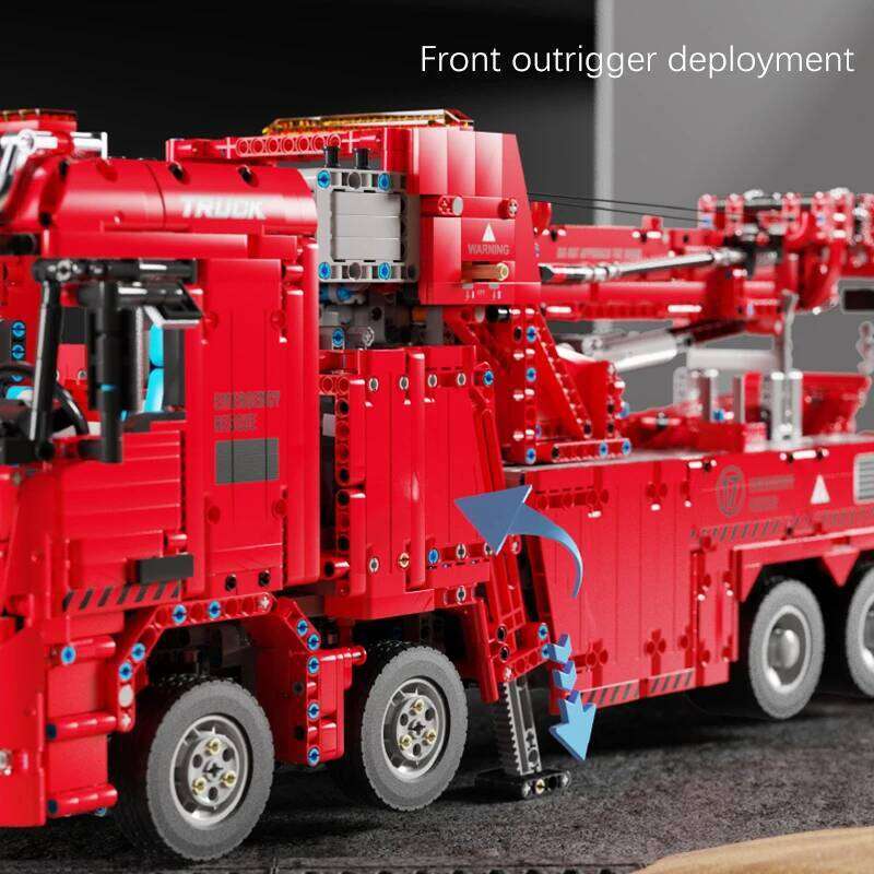 Technical Car Rescue Vehicle APP Remote Control Crane Electric Moter Trucks MOC Bricks Building Blocks Boys Toys Childrens Gifts Z260306