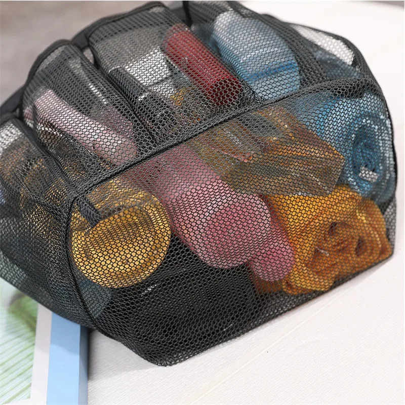 Portable Mesh Shower Caddy Tote Beach Bag Travel Storage Wash Bag Swimming Bath Bag Suitable for Outdoor Camping Quick Dry Tote 260303