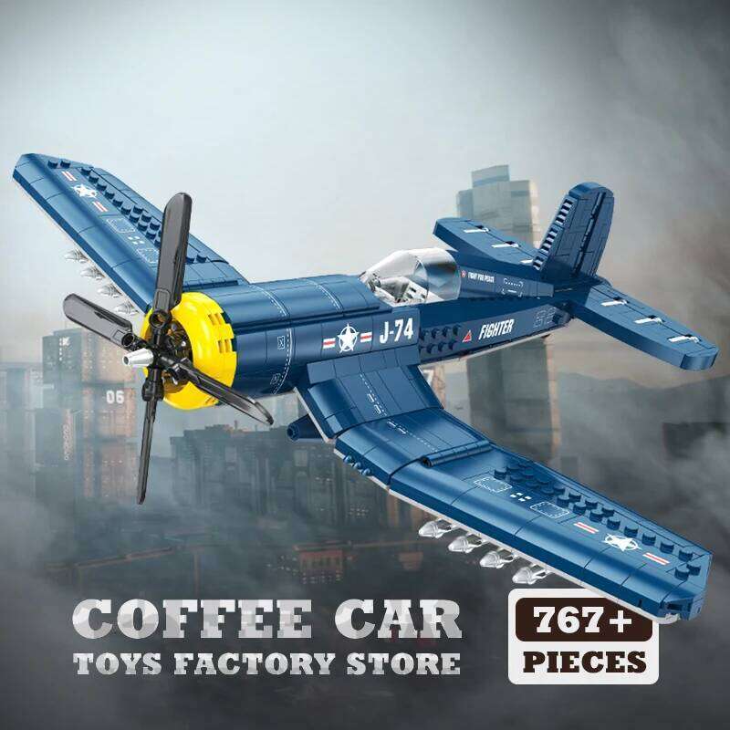 Military Fighter Jets MOC Bricks 3D Model Creative Arms Warplane Building Blocks Plane Children Toys Kids Boys Birthday Gift DIY Z260306