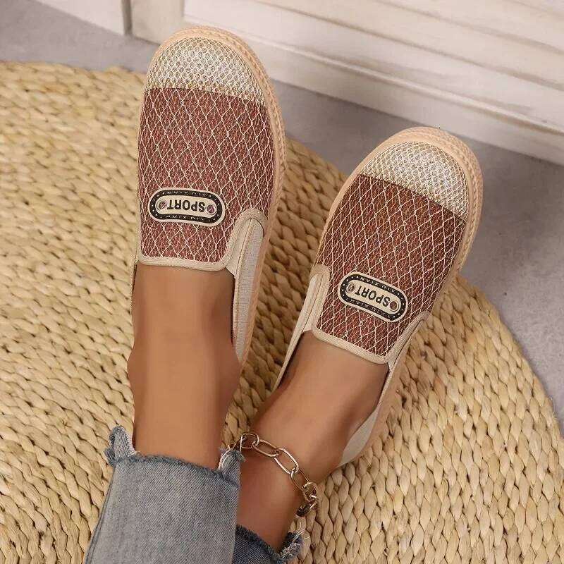 2025 New Hot Sale Slip on Women's Vulcanize Shoes Round Toe Sequins Solid Outdoor Platform Casual Comfortable Shoe