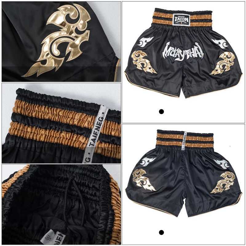 Classic Muay Thai Shorts For Men Women Boxing Kickboxing High Grade MMA Fight Clothing Training Boxing Trunk X260306
